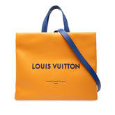 ルイ ヴィトン ショッパー トートMM トートバッグ ショルダーバッグ 2WAY M24457 サフラン オレンジ レザー レディース LOUIS VUITTON 【中古】